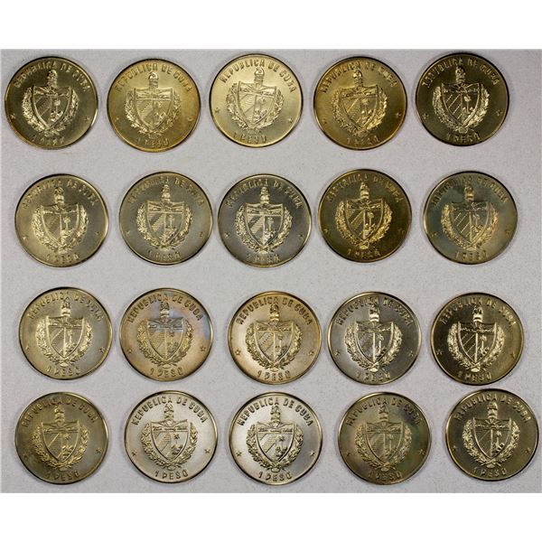 CUBA: Republic, LOT of 20 coins