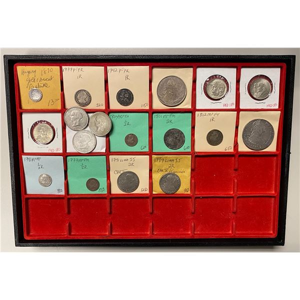 LATIN AMERICA: LOT of 18 coins