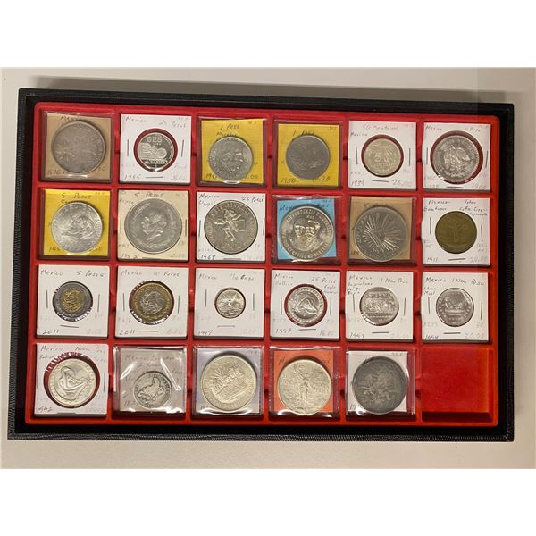 MEXICO: LOT of 23 coins
