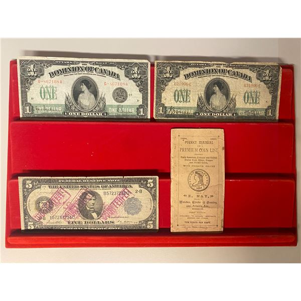 NORTH AMERICA: LOT of 3 banknotes