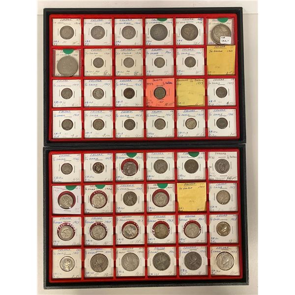 PANAMA: LOT of 84 coins