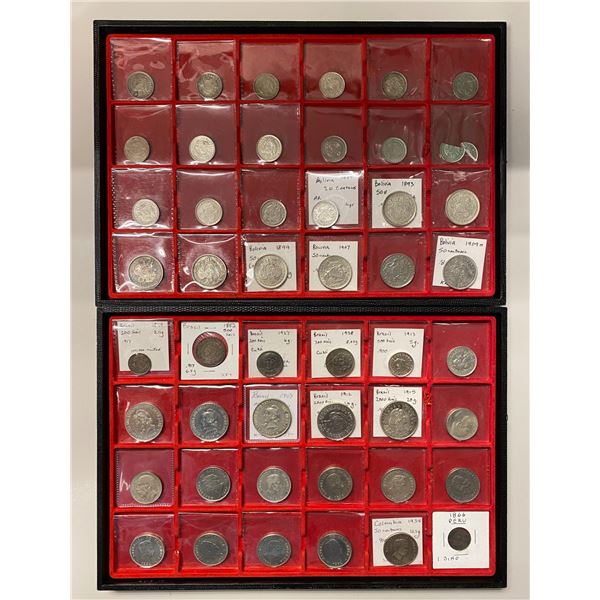 SOUTH AMERICA: LOT of 81 coins
