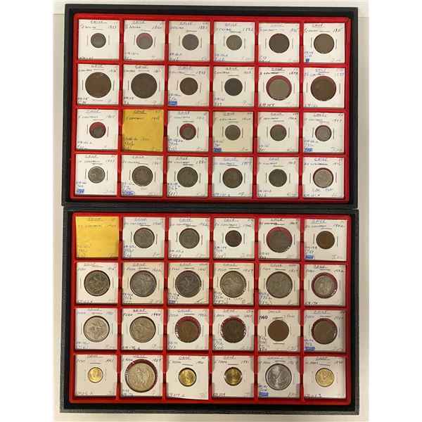 SOUTH AMERICA: LOT of approximately 235 coins