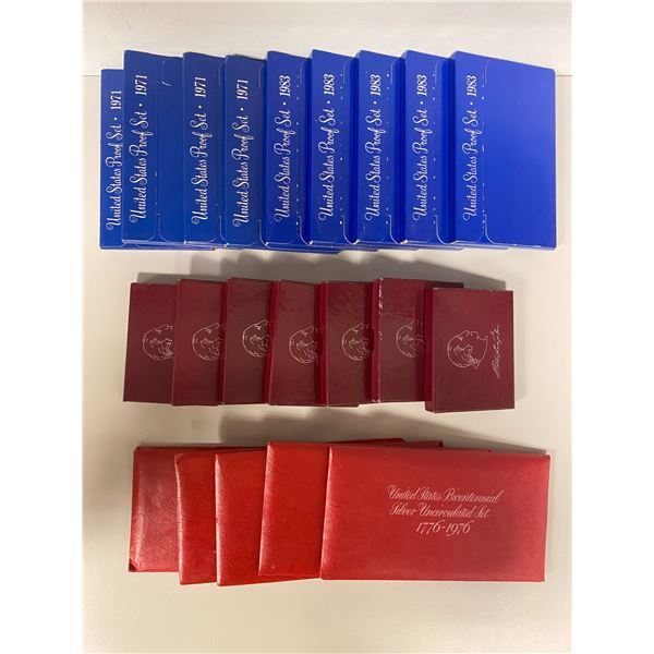 UNITED STATES: LOT of 145 singles and sets