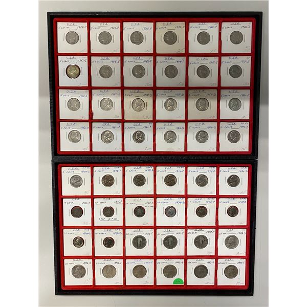 UNITED STATES: LOT of approximately 202 coins