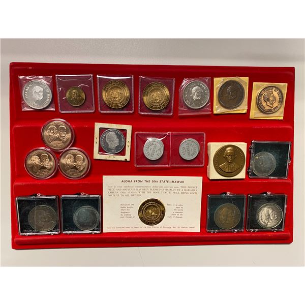 HAWAII: LOT of 27 tokens and medals