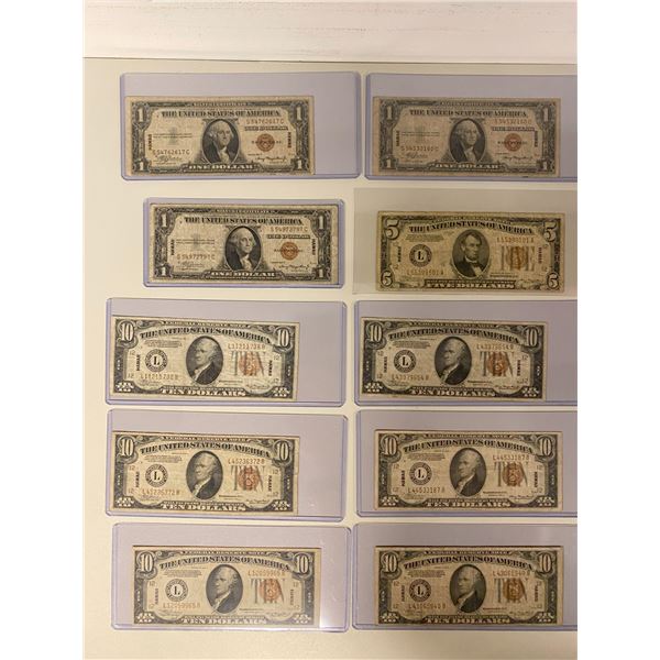 HAWAII: LOT of 16 banknotes