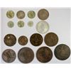 Image 1 : EGYPT (OTTOMAN): Abdul Aziz, 1861-1876, LOT of 8 copper & 8 silver conis