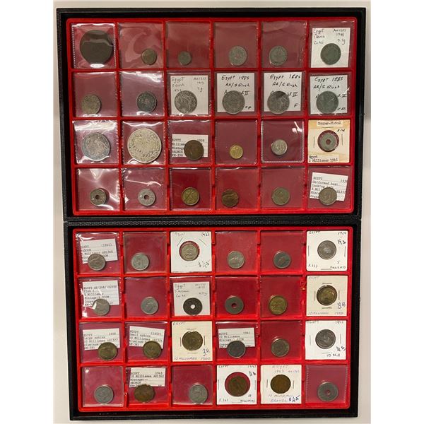 EGYPT AND TURKEY: LOT of 83 coins