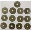 Image 1 : INDONESIA: BANGKA ISLAND: LOT of 13 tin jokohs