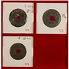 Image 1 : INDONESIA: BANGKA ISLAND: LOT of 3 tin jokohs