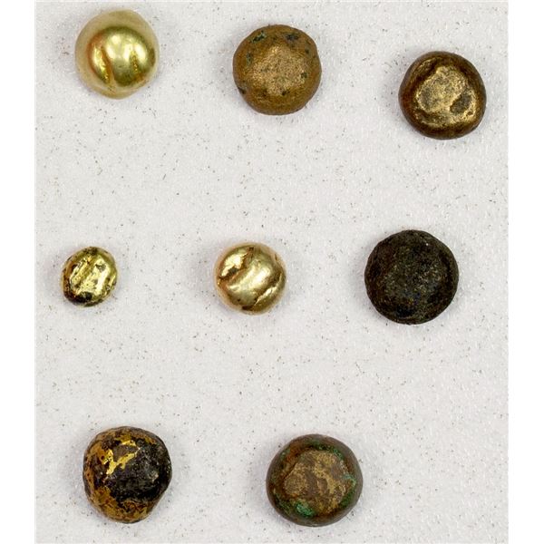 INDONESIA: JAVA: Kingdom of Sailendra, LOT of 8 coins (3 gold)