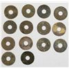 Image 2 : INDONESIA: PALEMBANG: LOT of 14 AE cash coins