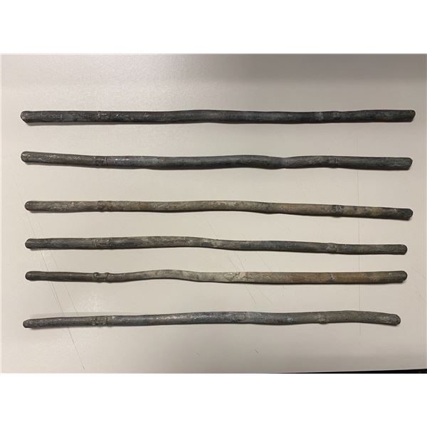 INDONESIA: SUMATRA: LOT of 6 tin ingots