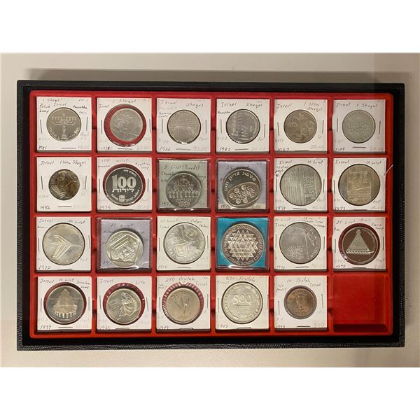 ISRAEL: LOT of 23 coins