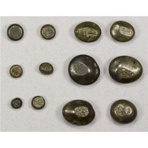 JAPAN: LOT of 12 coins