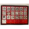 Image 1 : LAOS: LOT of 19 coins