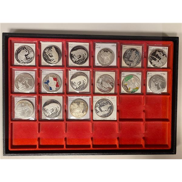 LAOS: LOT of 16 coins