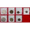 Image 1 : NEPAL, etc.: LOT of 5 copper and 2 silver coins