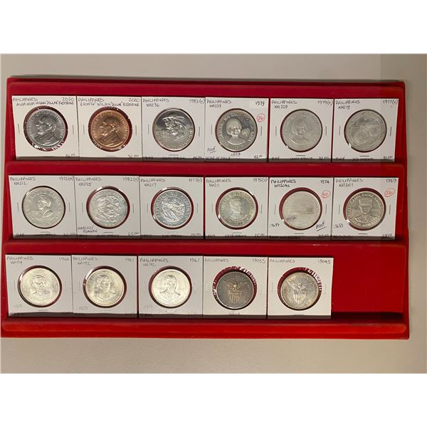 PHILIPPINES: LOT of 17 coins