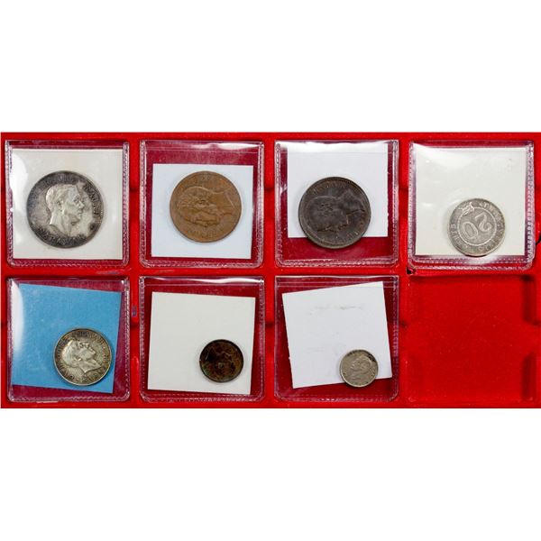 SARAWAK: LOT of 7 coins
