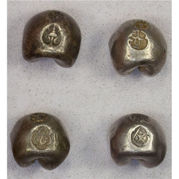 THAILAND: Rattanakosin Kingdom, LOT of 4 bullet money