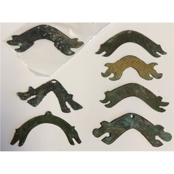 WARRING STATES: Ba & Shu States, 300-225 BC, LOT of 7 bridge money