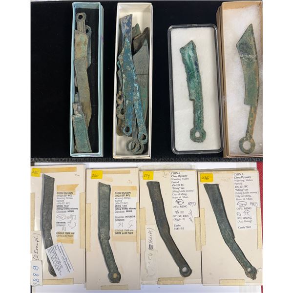 WARRING STATES: LOT of 28 knife money