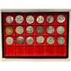Image 1 : CHINA - CHOPMARKS: MEXICO: LOT of 18 AR 8 reales