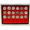 Image 2 : CHINA - CHOPMARKS: MEXICO: LOT of 18 AR 8 reales
