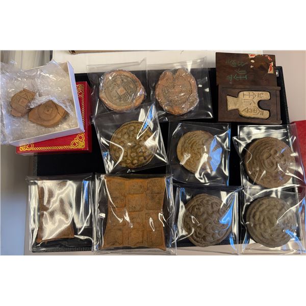 CHINA: LOT of 10 clay items