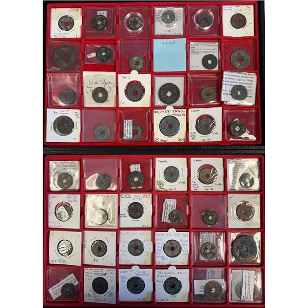 CHINA: LOT of 136 cash coins