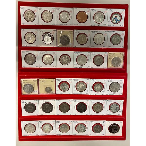 WORLDWIDE: LOT of 42 coins