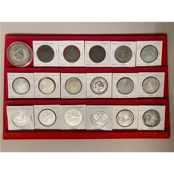 WORLDWIDE: LOT of 27 crowns