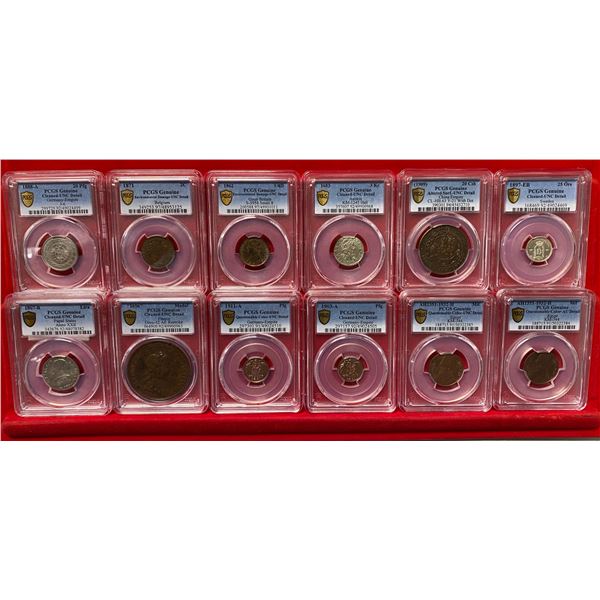 WORLDWIDE: LOT of 11 coins