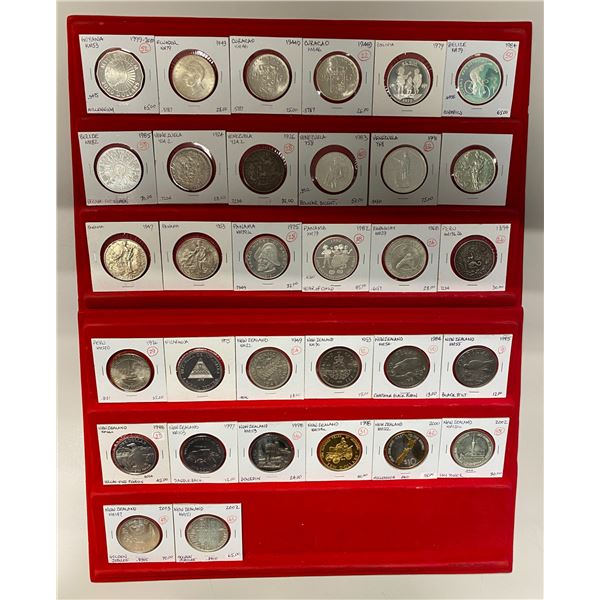 WORLDWIDE: LOT of 32 coins