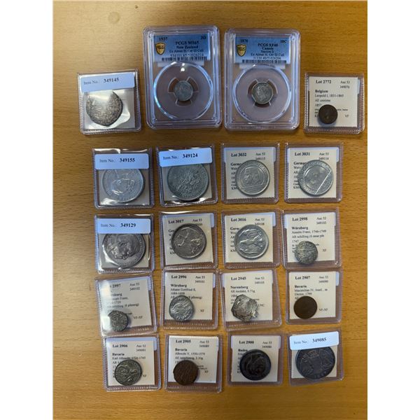 WORLDWIDE: LOT of 20 coins
