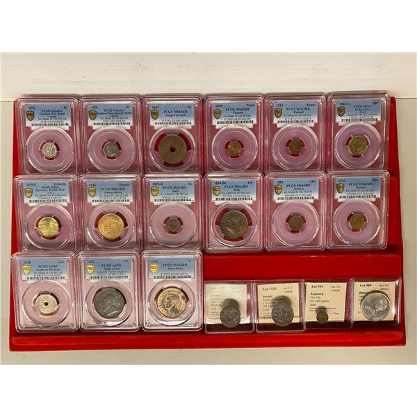 WORLDWIDE: LOT of 19 coins