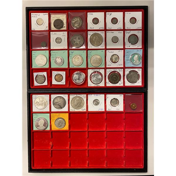 WORLDWIDE: LOT of 266 coins, tokens, medals and sets