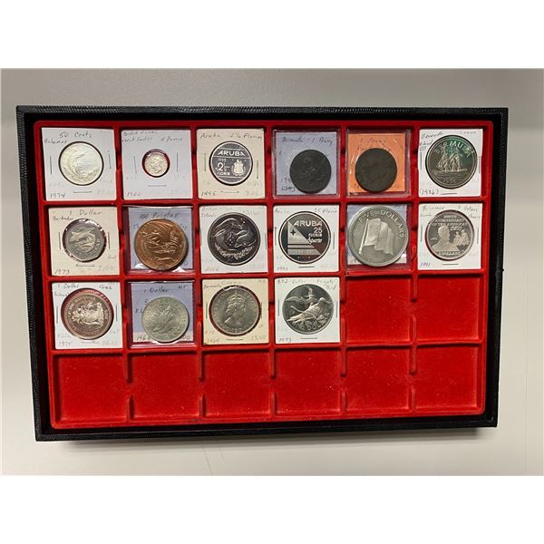 WORLDWIDE: LOT of 16 coins