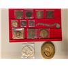 Image 1 : WORLDWIDE: LOT of 13 exonumia items
