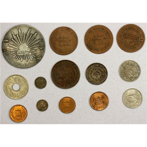 WORLDWIDE: LOT of 14 coins