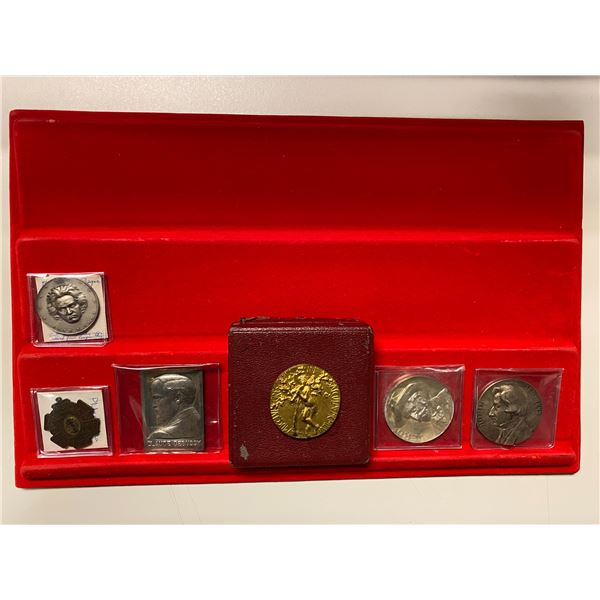 WORLDWIDE: LOT of 6 medals