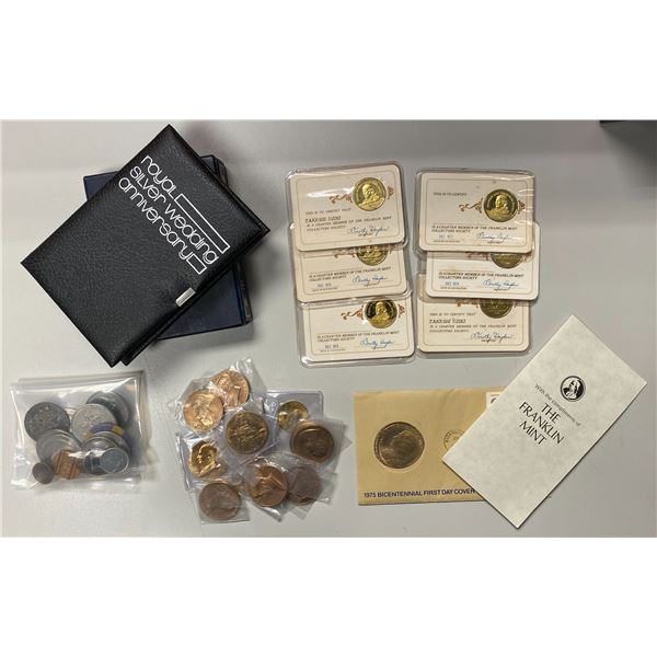 WORLDWIDE: LOT of 50 exonumia items