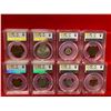 Image 2 : WORLDWIDE: LOT of 8 coins