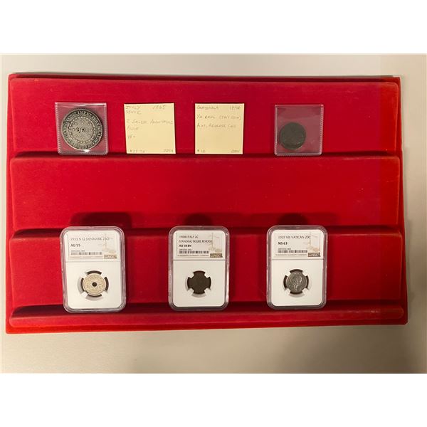 WORLDWIDE: LOT of 7 coins