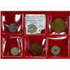 Image 1 : WORLDWIDE: LOT of 6 coins and medals