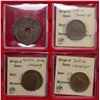 Image 1 : WORLDWIDE: LOT of 4 copper coins