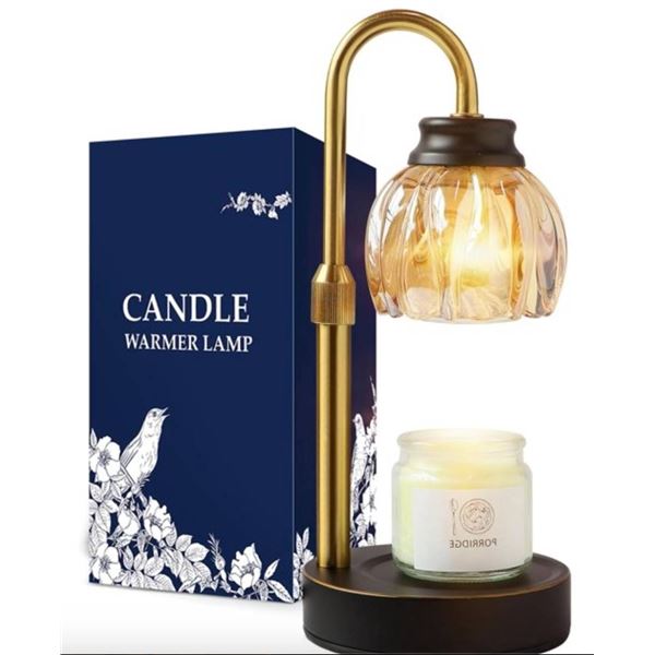 Anoredo Candle Warmer Lamps with Timer, Dimmer & 2 Bulbs, Electric Candle Burner for Jar Candles