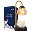 Image 1 : Anoredo Candle Warmer Lamps with Timer, Dimmer & 2 Bulbs, Electric Candle Burner for Jar Candles